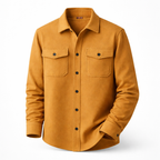 Overshirt til mænd med klassisk krave og brystlommer