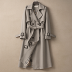 Trench classico donna con cintura e chiusura doppiopetto