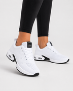 Damskie sneakersy sznurowane z ażurową cholewką i grubą podeszwą