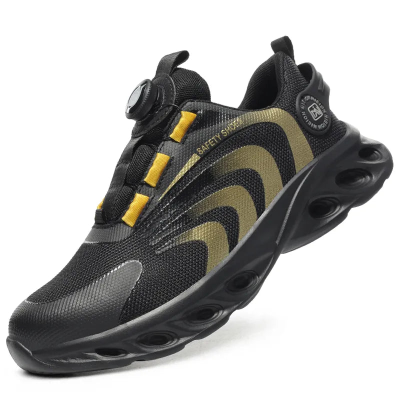 Scarpe da lavoro uomo sportive con punta rotonda e rotella