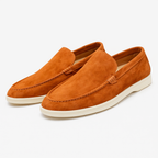 Mocassini unisex slip-on con cuciture e suola piatta