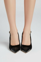 Décolleté slingback donna con punta appuntita e cinturino regolabile