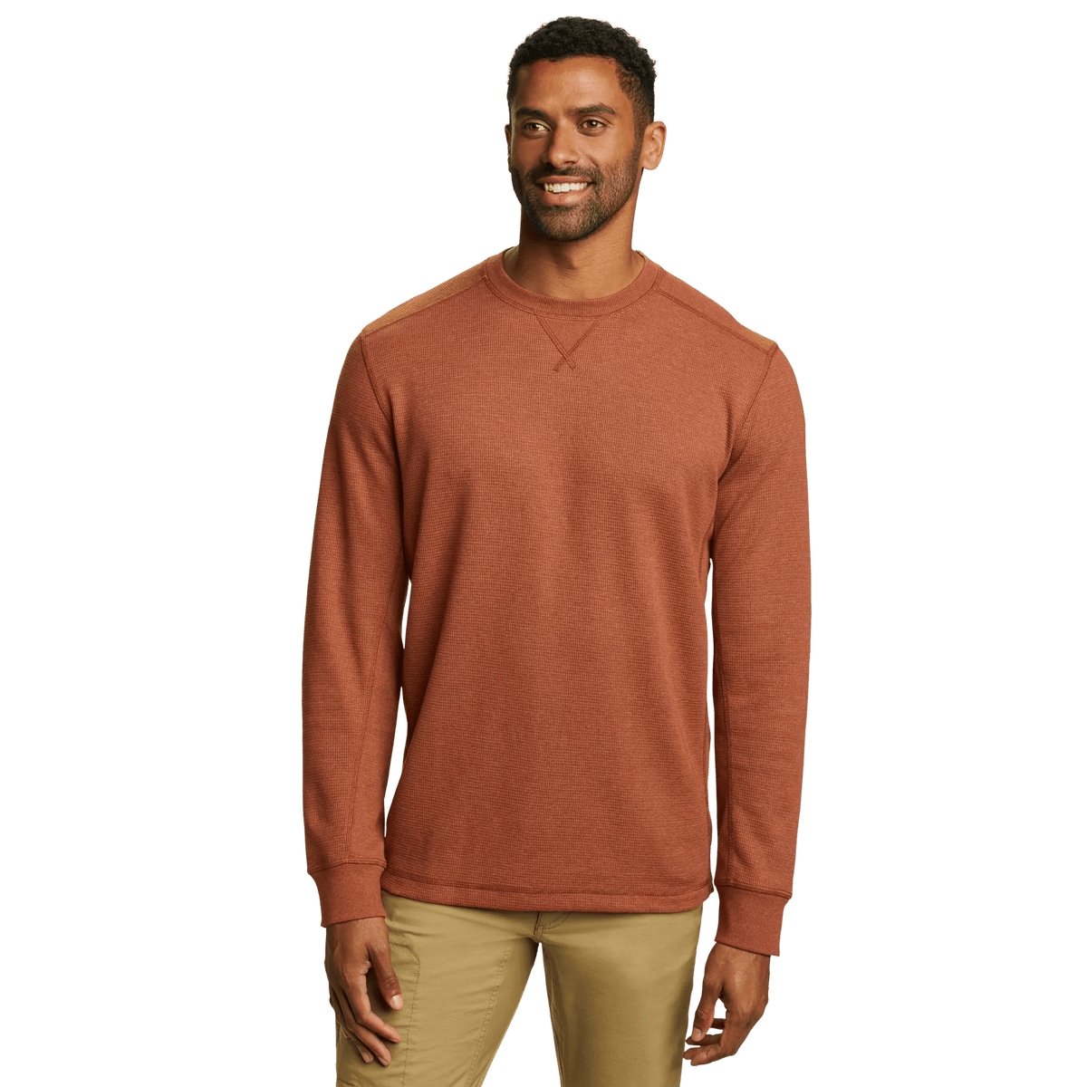 T-shirt termica uomo a maniche lunghe, girocollo