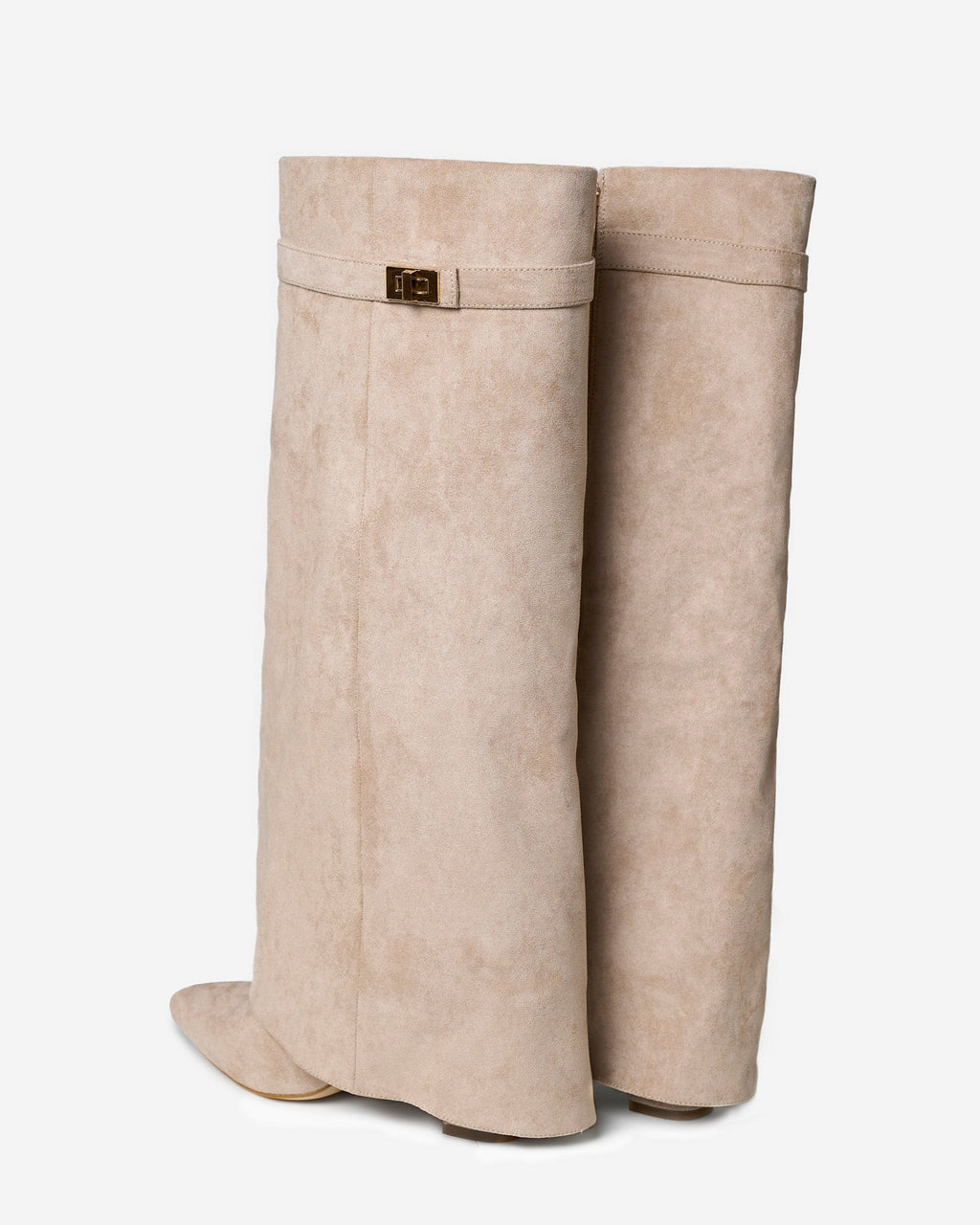 Bottes hautes femme au-dessus du genou avec bride décorative