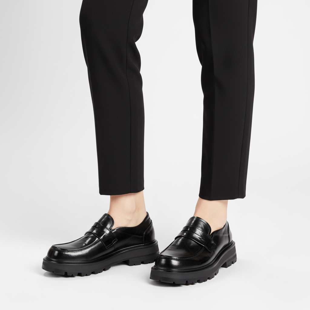 Mocassini unisex da infilare con suola spessa