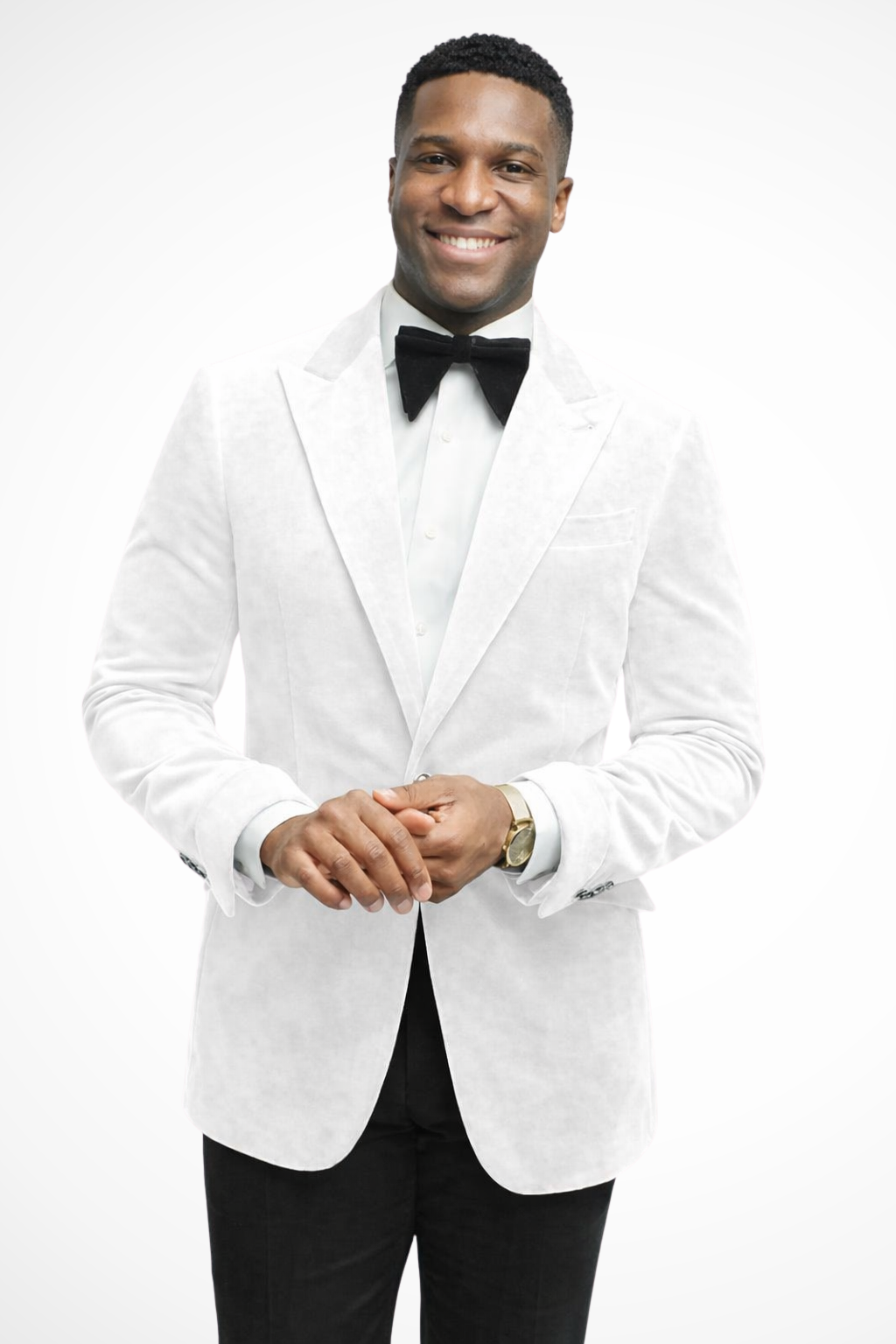 Blazer de homem com lapelas em bico e corte justo