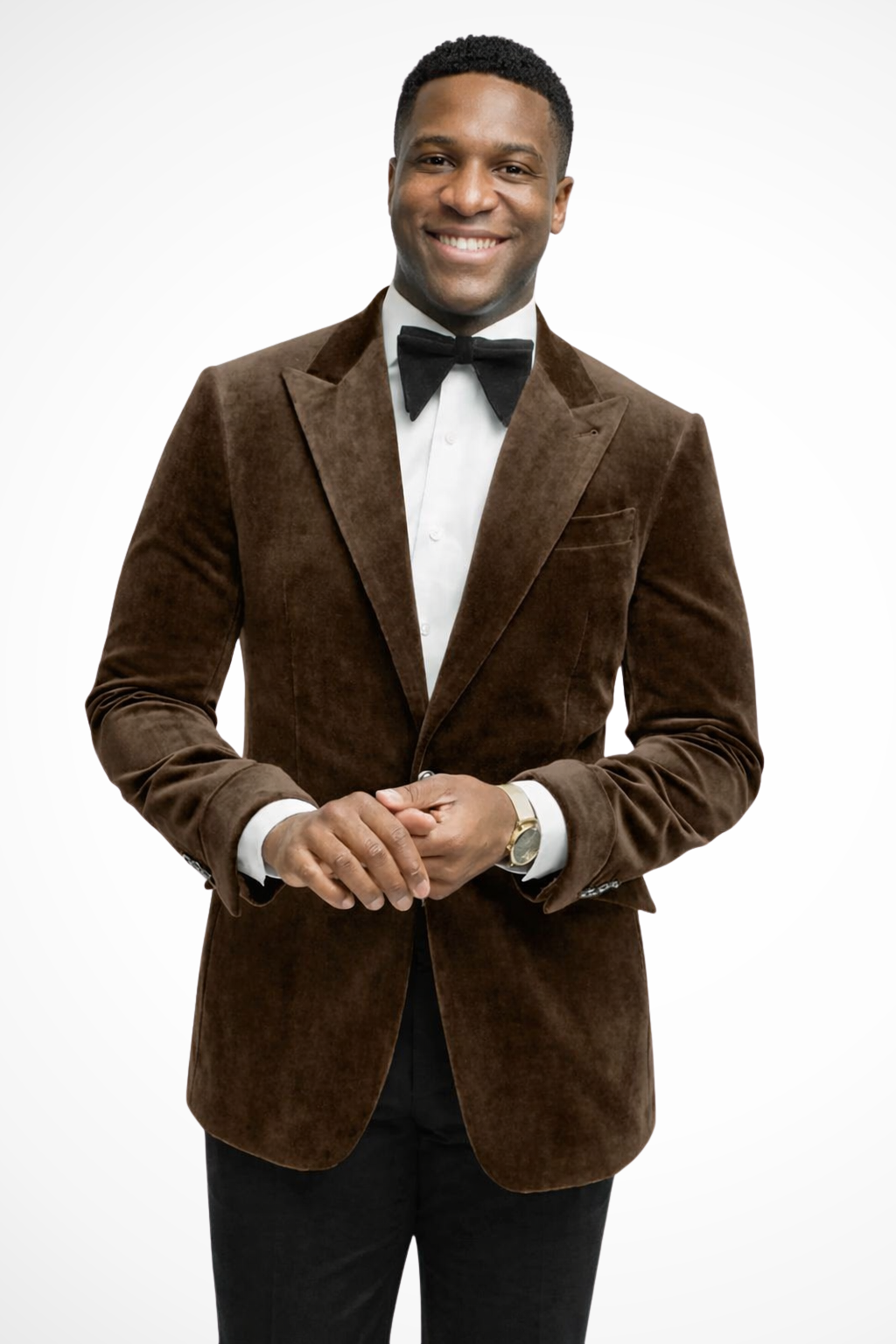 Blazer de homem com lapelas em bico e corte justo