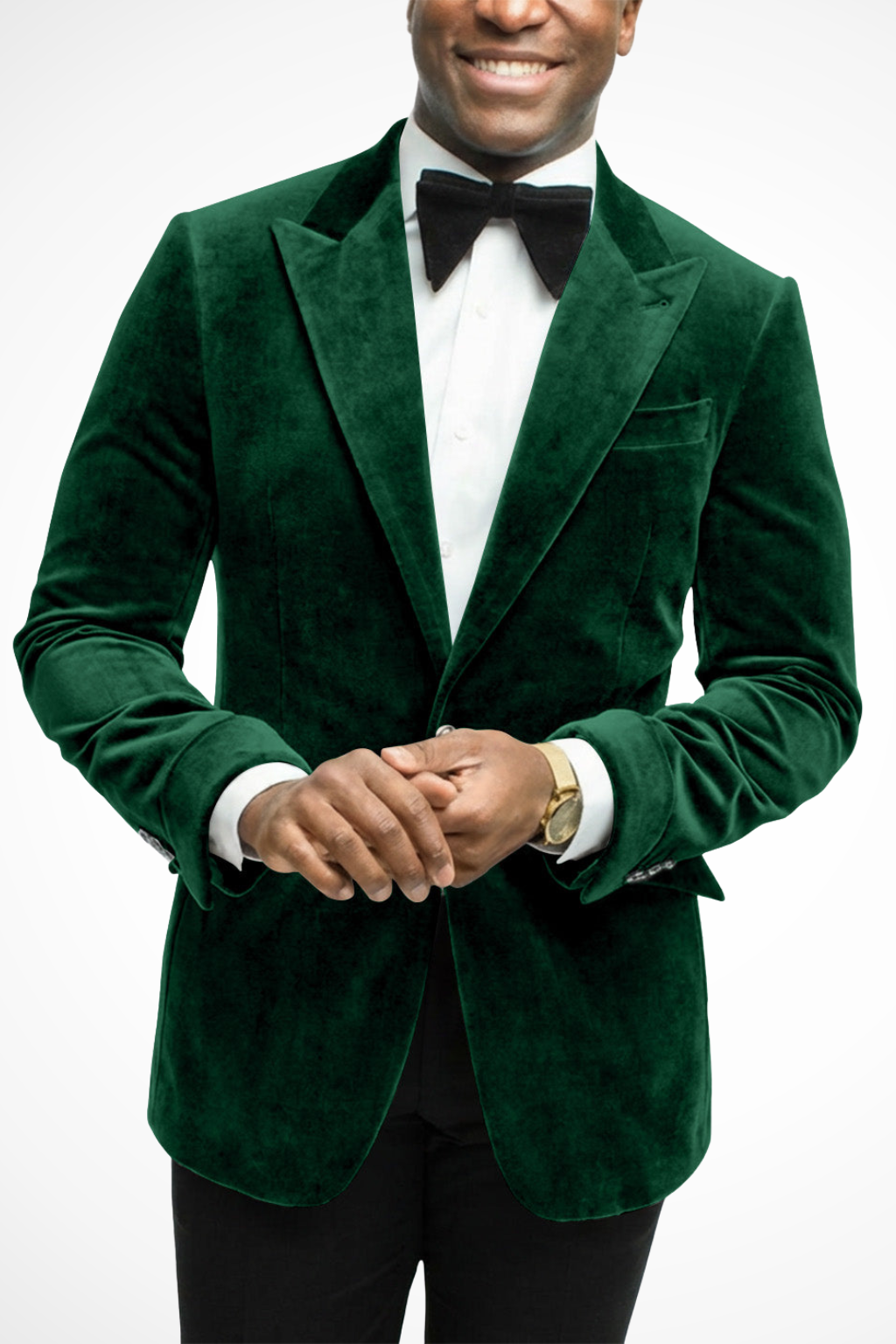 Blazer de homem com lapelas em bico e corte justo