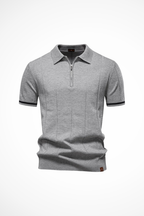 Polo homme côtelé à manches courtes