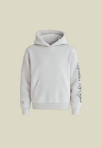 Sweat à capuche femme gris clair avec poche kangourou