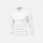 Jersey de hombre ajustado con cuello alto, manga larga