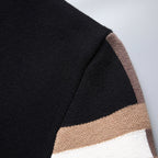 Cardigan uomo in maglia a righe con tasche