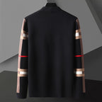 Cardigan uomo in maglia a righe con tasche