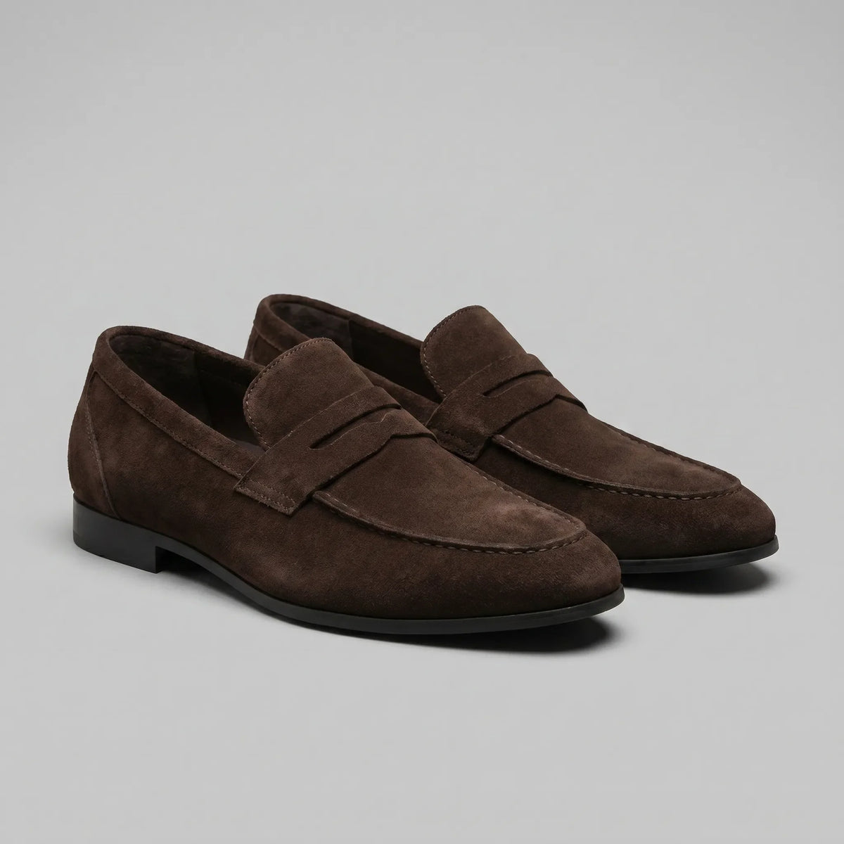 Mocassini penny uomo piatti slip-on