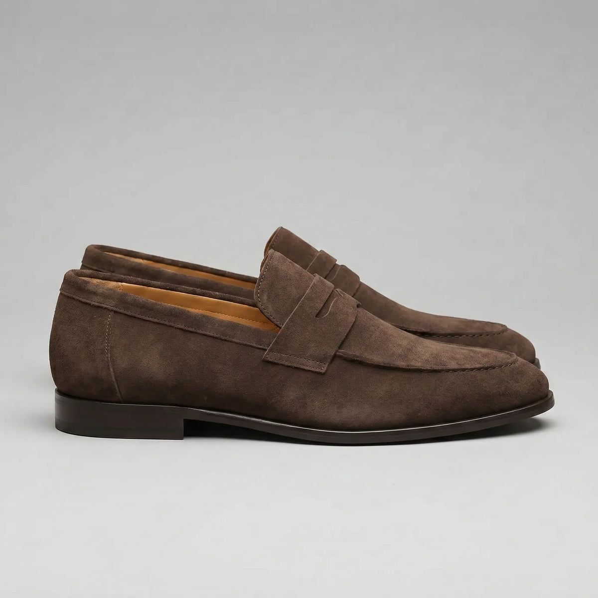 Mocassini penny uomo piatti slip-on