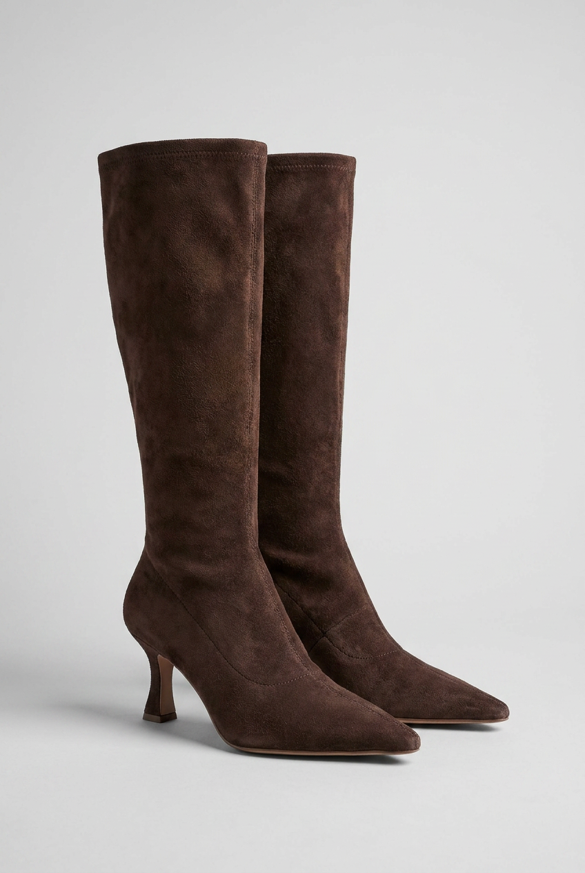 Women's Over-the-Knee Boots With High Heels and Pointed Toes