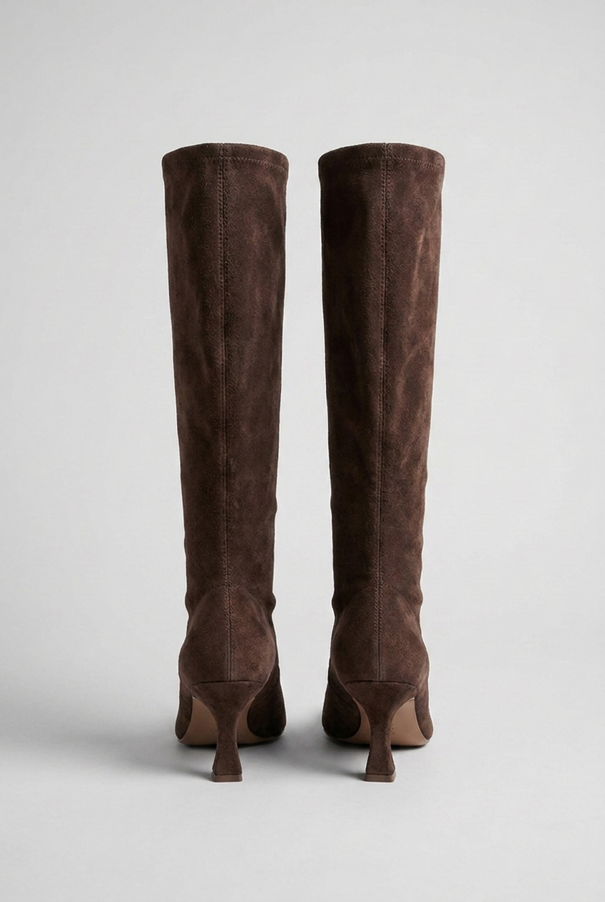 Women's Over-the-Knee Boots With High Heels and Pointed Toes