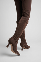 Women's Over-the-Knee Boots With High Heels and Pointed Toes