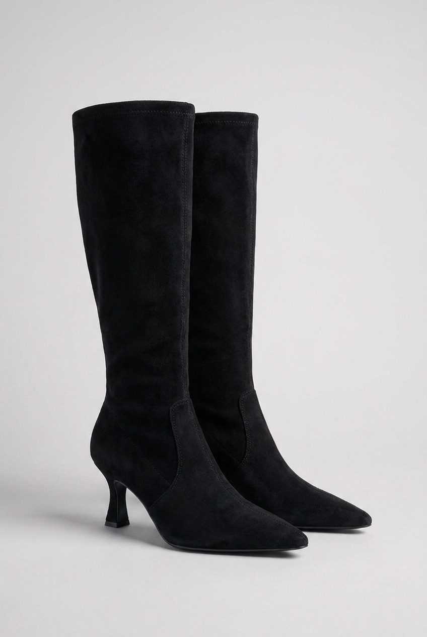 Women's Over-the-Knee Boots With High Heels and Pointed Toes