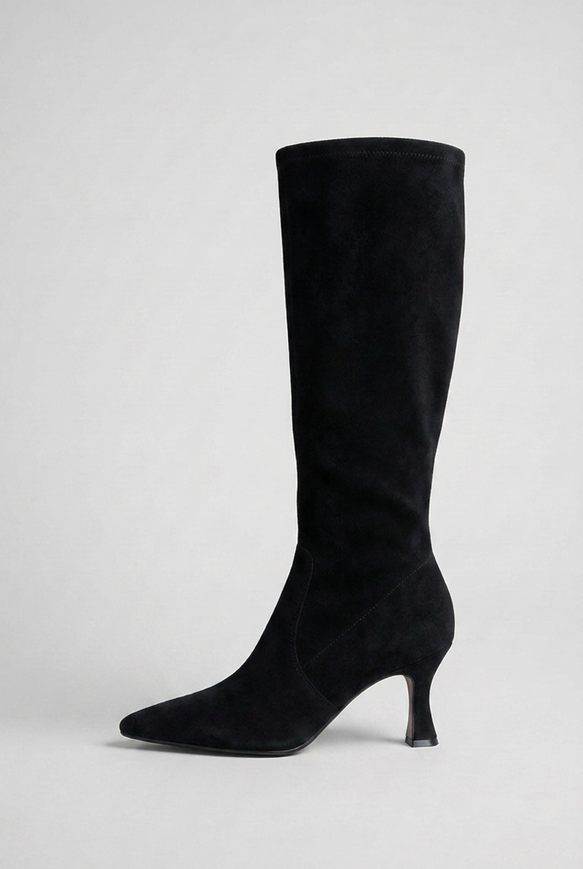 Women's Over-the-Knee Boots With High Heels and Pointed Toes