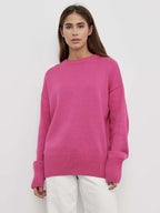 Pull femme col rond, manches longues