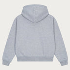 Sweat à capuche unisexe gris, poche kangourou