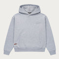 Sweat à capuche unisexe gris, poche kangourou