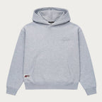 Sweat à capuche unisexe gris, poche kangourou