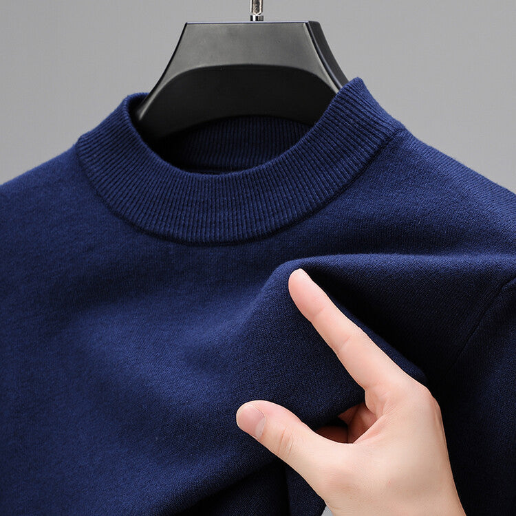 Maglione donna in maglia a collo alto con maniche lunghe