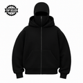 Sudadera unisex con capucha y protección facial integrada