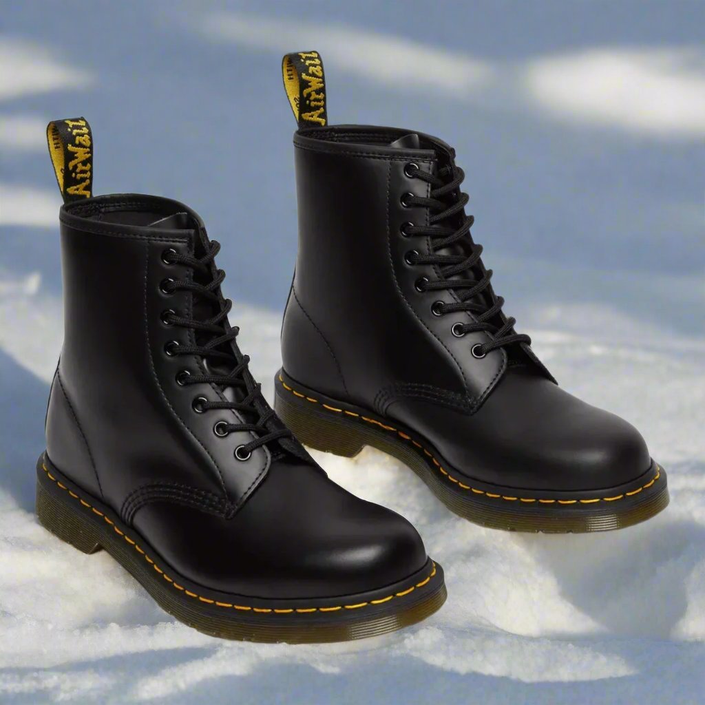 Botas militares de hombre con cordones y caña alta