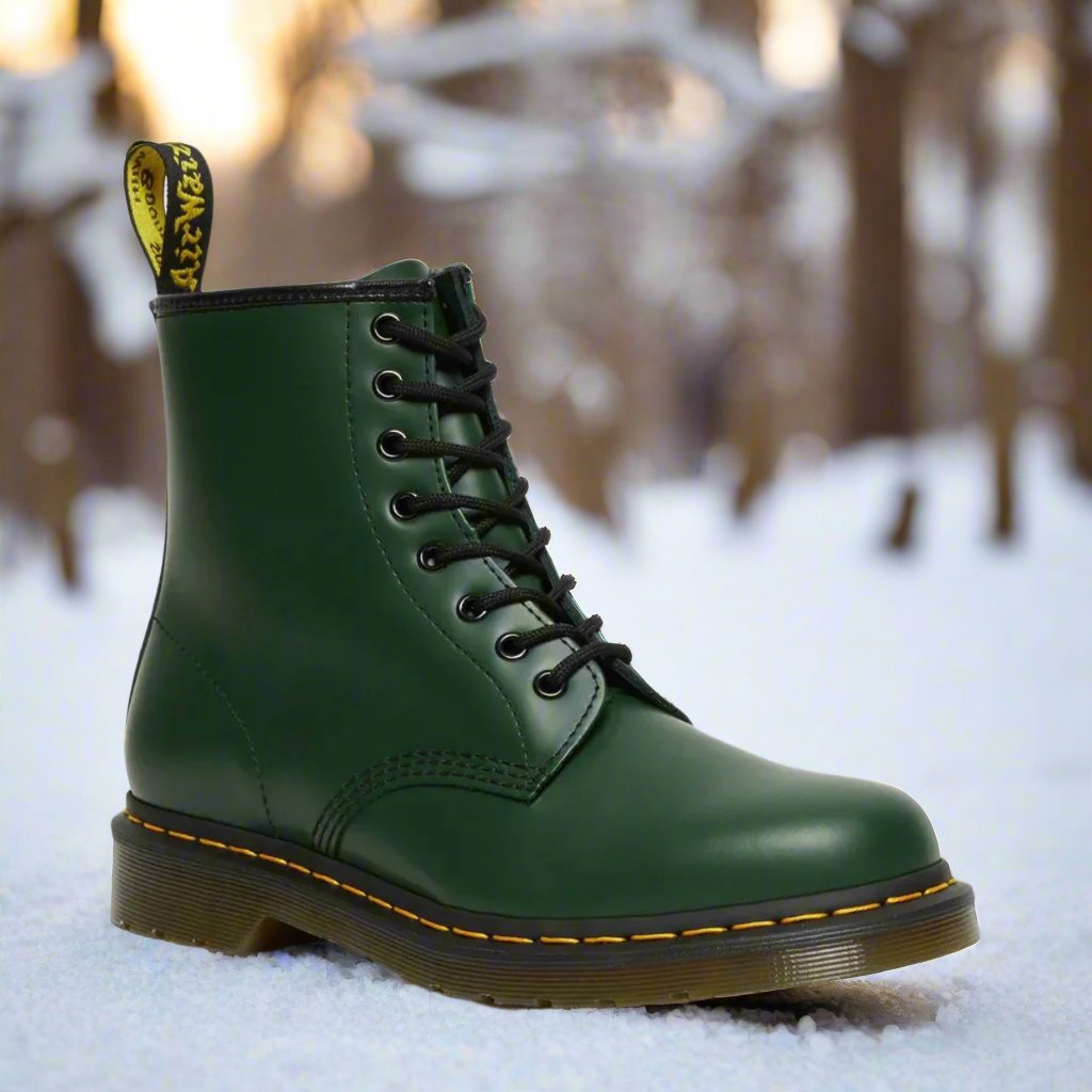Botas militares de hombre con cordones y caña alta