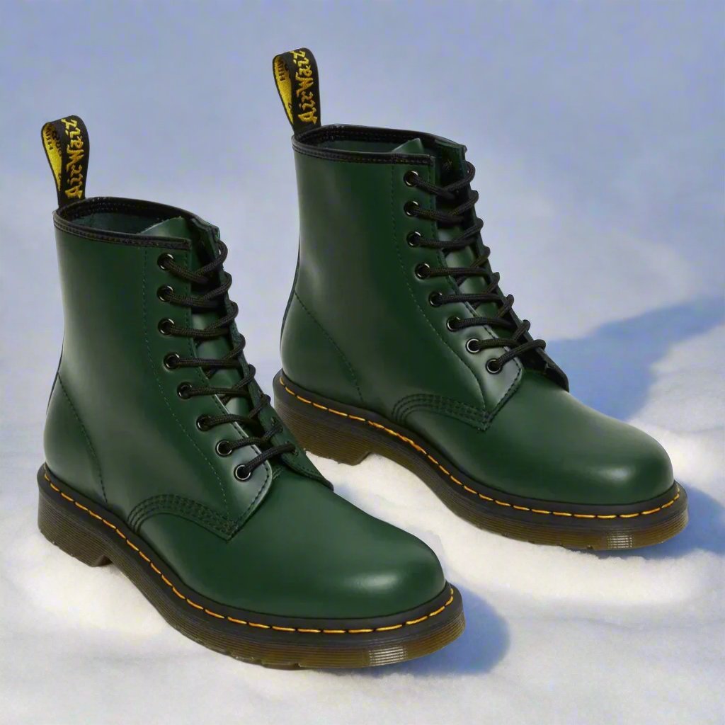 Botas militares de hombre con cordones y caña alta