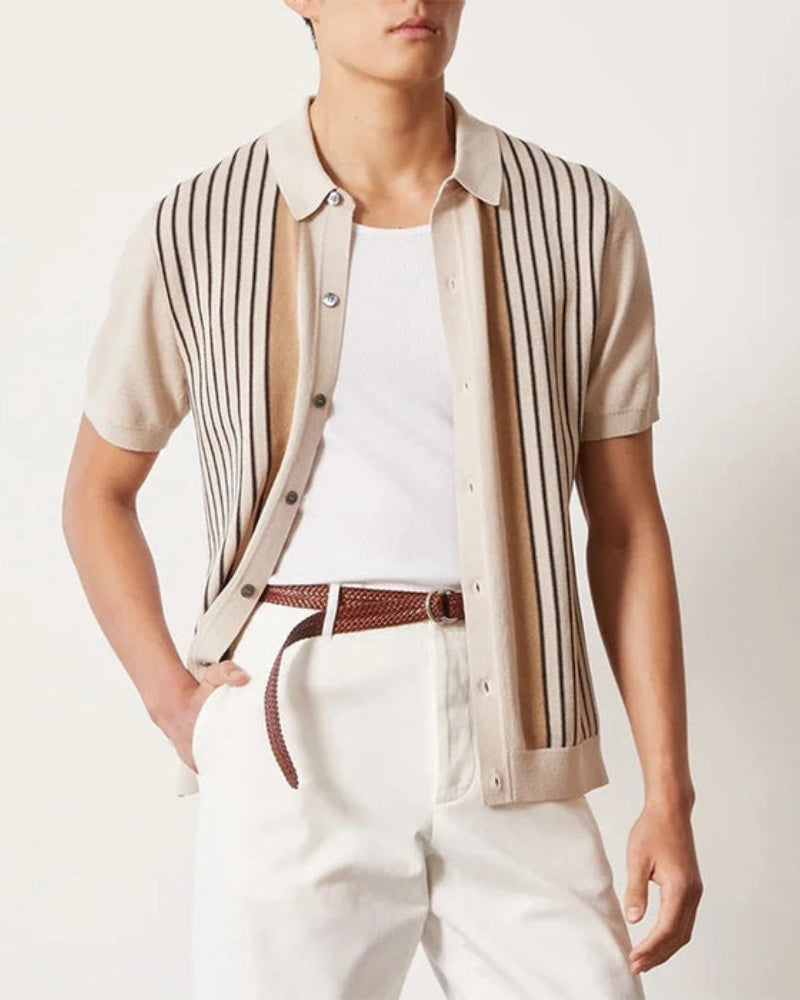 Polo donna in maglia con colletto
