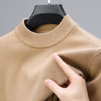 Maglione donna in maglia a collo alto con maniche lunghe