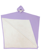 Poncho unisex con cappuccio, taglio ampio, fodera