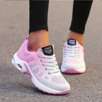 Sneakers donna con lacci e camera d'aria