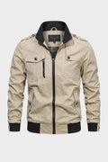 Veste homme à col montant et poches