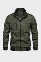 Veste homme à col montant et poches