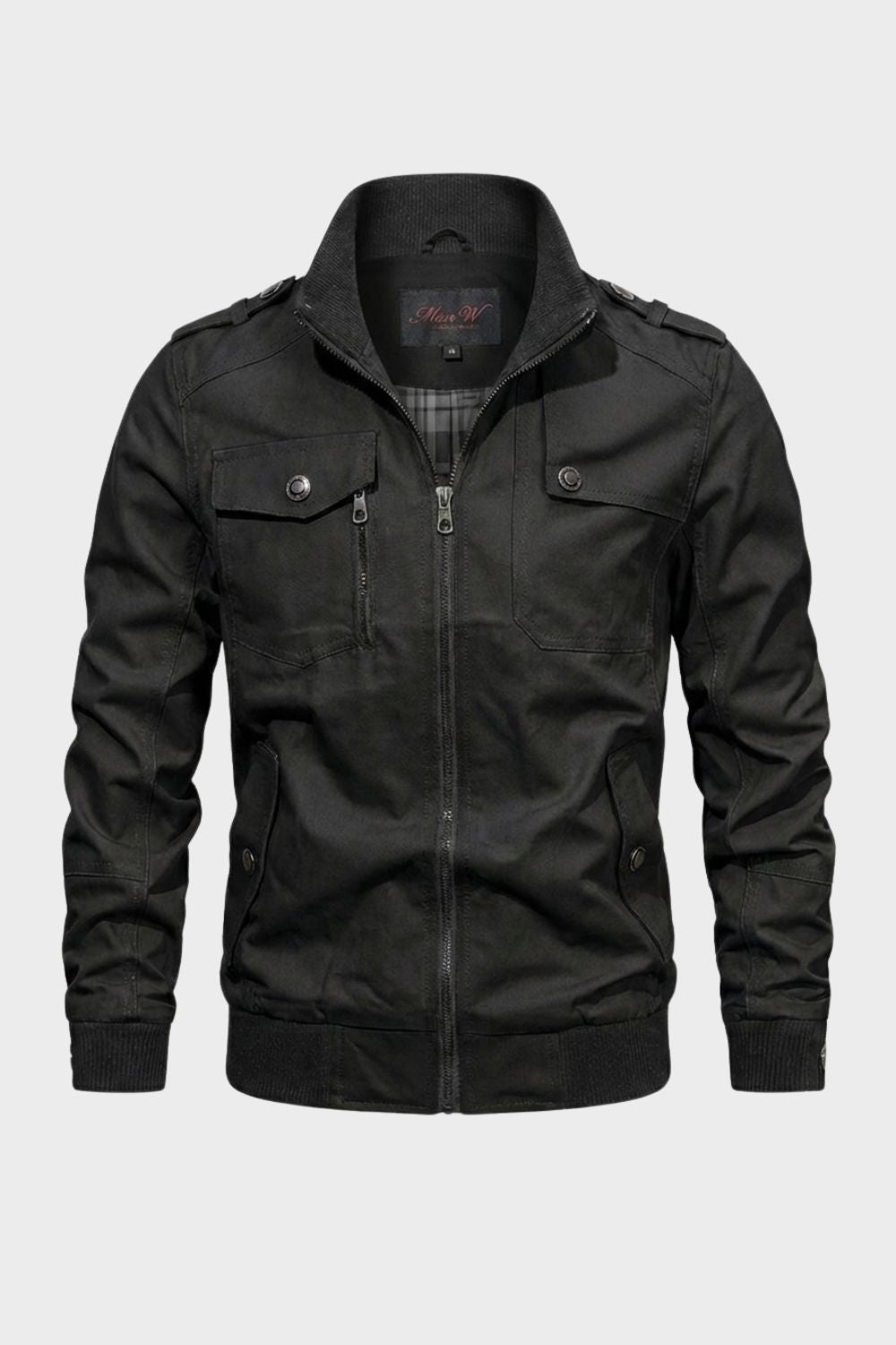 Veste homme à col montant et poches