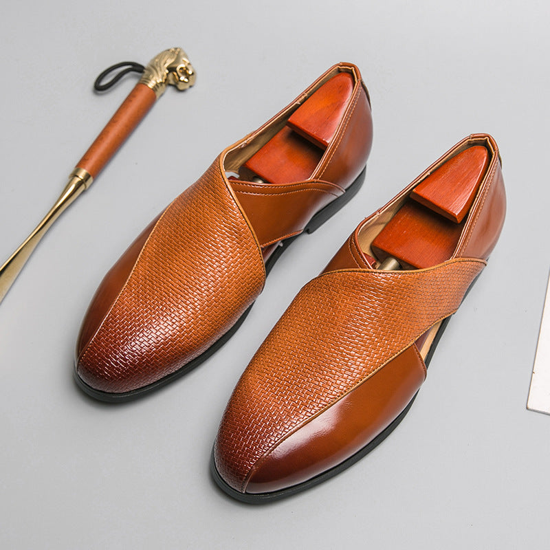 Klassiske loafers til damer med struktureret rem