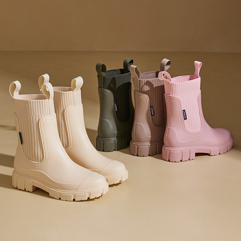Bottines Chelsea femme à semelle épaisse