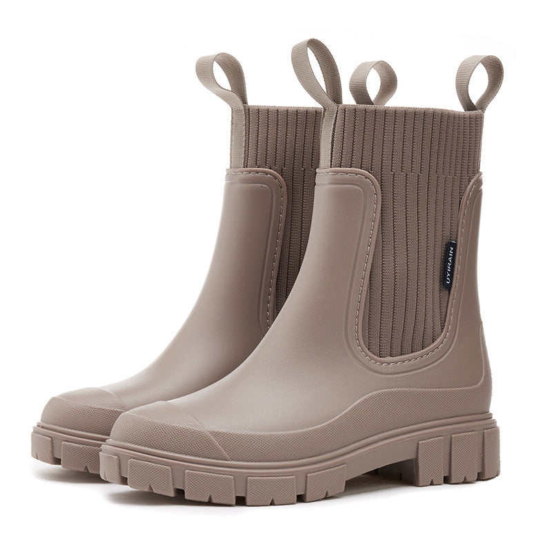 Bottines Chelsea femme à semelle épaisse