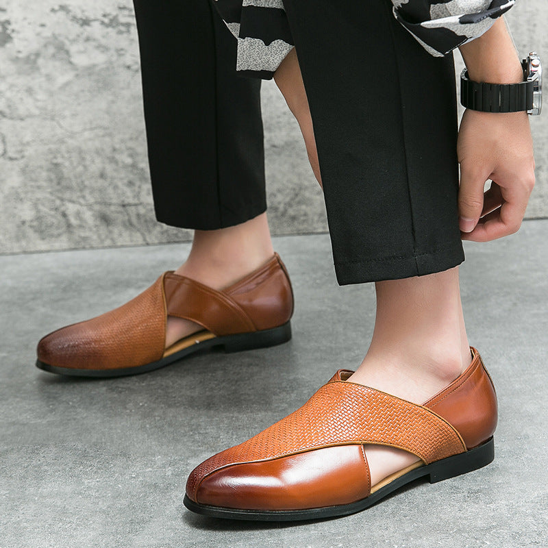 Klassiske loafers til damer med struktureret rem