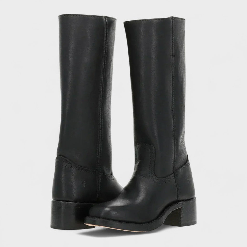 Bottes cowboy femme à enfiler, talon bas