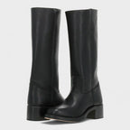 Bottes cowboy femme à enfiler, talon bas