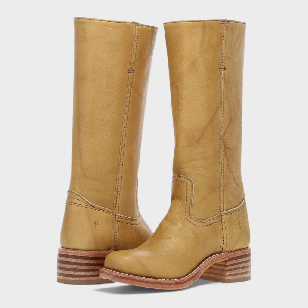 Bottes cowboy femme à enfiler, talon bas