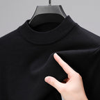 Maglione donna in maglia a collo alto con maniche lunghe