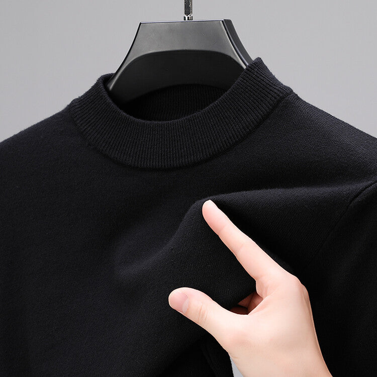 Maglione donna in maglia a collo alto con maniche lunghe