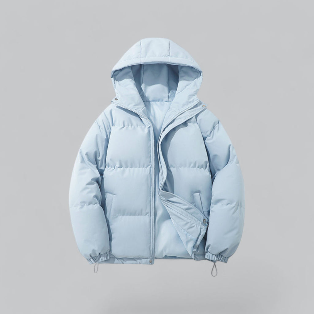 Parka acolchoada de homem com capuz